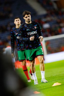 Pedro Neto, Portekiz ve Polonya milli takımları arasında Estadio do Dragao 'da oynanan UEFA Uluslar Ligi maçında görüldü (Maciej Rogowski)