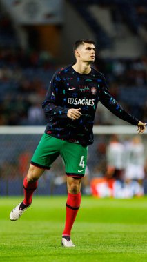 Antonio Silva, UEFA Uluslar Ligi maçında Portekiz ve Polonya milli takımları arasında Estadio do Dragao 'da görüldü (Maciej Rogowski)