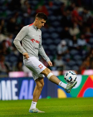 Krzysztof Piatek, UEFA Uluslar Ligi maçında Portekiz ve Polonya milli takımları arasında Estadio do Dragao 'da (Maciej Rogowski)