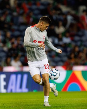 Krzysztof Piatek, UEFA Uluslar Ligi maçında Portekiz ve Polonya milli takımları arasında Estadio do Dragao 'da (Maciej Rogowski)