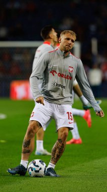 Tymoteusz Puchacz, Portekiz ve Polonya milli takımları arasında Estadio do Dragao 'da oynanan UEFA Uluslar Ligi maçında görüldü (Maciej Rogowski)