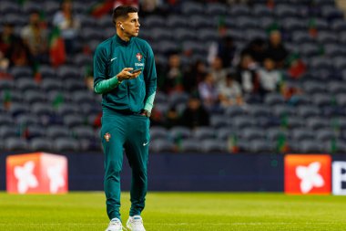 Joao Cancelo, UEFA Uluslar Ligi maçında Portekiz ve Polonya milli takımları arasında Estadio do Dragao 'da görüldü (Maciej Rogowski)