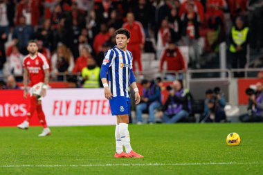 Pepe, Liga Portekiz maçı sırasında Estadio Da Luz 'da SL Benfica ve FC Porto takımları arasında görüldü (Maciej Rogowski)