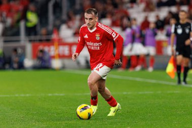Kerem Akturkoglu, Liga Portekiz maçı sırasında Estadio Da Luz 'da SL Benfica ve FC Porto takımları arasında görüldü (Maciej Rogowski)