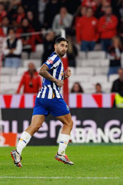 Alan Varela, Liga Portekiz maçı sırasında Estadio Da Luz 'da SL Benfica ve FC Porto takımları arasında görüldü (Maciej Rogowski)