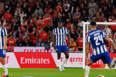 Samu Omorodion, Liga Portekiz maçı sırasında Estadio Da Luz 'da SL Benfica ve FC Porto takımları arasında görüldü (Maciej Rogowski)
