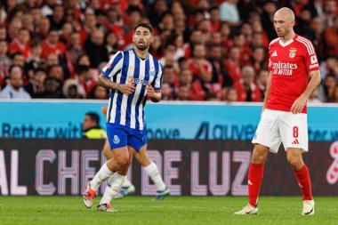 Alan Varela, Liga Portekiz maçı sırasında Estadio Da Luz 'da SL Benfica ve FC Porto takımları arasında görüldü (Maciej Rogowski)