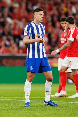 Nehuen Perez, Liga Portekiz maçı sırasında Estadio Da Luz 'da SL Benfica ve FC Porto takımları arasında görüldü (Maciej Rogowski)