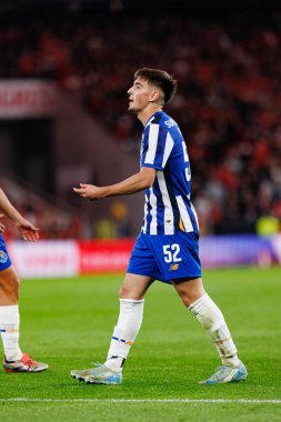 Martim Fernandes, Liga Portekiz maçı sırasında Estadio Da Luz 'da SL Benfica ve FC Porto takımları arasında görüldü (Maciej Rogowski)