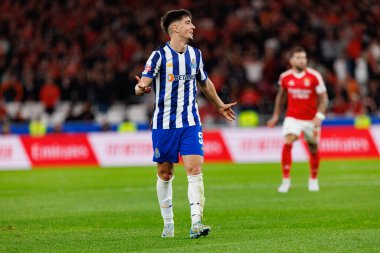 Martim Fernandes, Liga Portekiz maçı sırasında Estadio Da Luz 'da SL Benfica ve FC Porto takımları arasında görüldü (Maciej Rogowski)