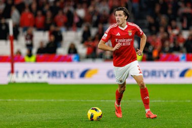 Alvaro Carreras, Liga Portekiz maçında SL Benfica ve FC Porto takımları arasında Estadio Da Luz 'da görüldü (Maciej Rogowski)