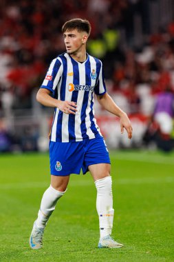 Martim Fernandes, Liga Portekiz maçı sırasında Estadio Da Luz 'da SL Benfica ve FC Porto takımları arasında görüldü (Maciej Rogowski)