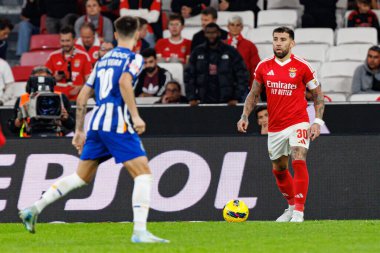 Nicolas Otamendi, Liga Portekiz maçı sırasında Estadio Da Luz 'da SL Benfica ve FC Porto takımları arasında görüldü (Maciej Rogowski)