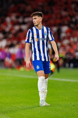 Martim Fernandes, Liga Portekiz maçı sırasında Estadio Da Luz 'da SL Benfica ve FC Porto takımları arasında görüldü (Maciej Rogowski)