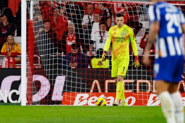 Anatoliy Trubin, Liga Portekiz maçı sırasında Estadio Da Luz 'da SL Benfica ve FC Porto takımları arasında görüldü (Maciej Rogowski)