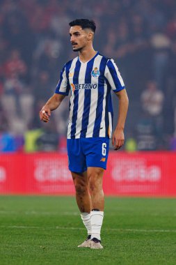 Stephen Eustaquio, Liga Portekiz maçı sırasında Estadio Da Luz 'da SL Benfica ve FC Porto takımları arasında görüldü (Maciej Rogowski)