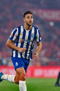 Nico Gonzalez, Liga Portekiz maçı sırasında Estadio Da Luz 'da SL Benfica ve FC Porto takımları arasında görüldü (Maciej Rogowski)