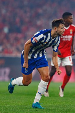 Nico Gonzalez, Liga Portekiz maçı sırasında Estadio Da Luz 'da SL Benfica ve FC Porto takımları arasında görüldü (Maciej Rogowski)