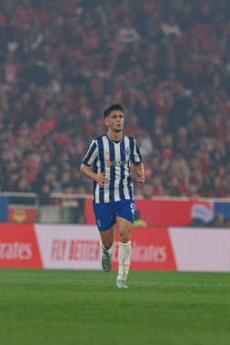 Martim Fernandes, Liga Portekiz maçı sırasında Estadio Da Luz 'da SL Benfica ve FC Porto takımları arasında görüldü (Maciej Rogowski)
