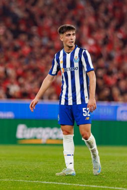 Martim Fernandes, Liga Portekiz maçı sırasında Estadio Da Luz 'da SL Benfica ve FC Porto takımları arasında görüldü (Maciej Rogowski)