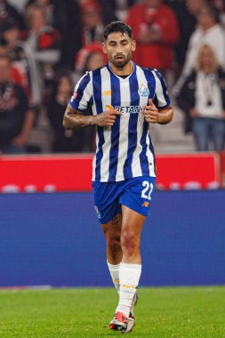 Alan Varela, Liga Portekiz maçı sırasında Estadio Da Luz 'da SL Benfica ve FC Porto takımları arasında görüldü (Maciej Rogowski)