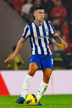 Nehuen Perez, Liga Portekiz maçı sırasında Estadio Da Luz 'da SL Benfica ve FC Porto takımları arasında görüldü (Maciej Rogowski)