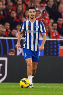 Stephen Eustaquio, Liga Portekiz maçı sırasında Estadio Da Luz 'da SL Benfica ve FC Porto takımları arasında görüldü (Maciej Rogowski)