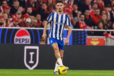 Stephen Eustaquio, Liga Portekiz maçı sırasında Estadio Da Luz 'da SL Benfica ve FC Porto takımları arasında görüldü (Maciej Rogowski)