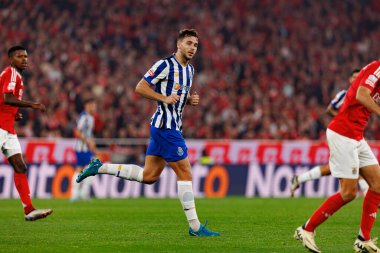 Nico Gonzalez, Liga Portekiz maçı sırasında Estadio Da Luz 'da SL Benfica ve FC Porto takımları arasında görüldü (Maciej Rogowski)