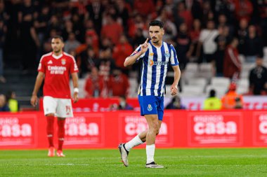 Stephen Eustaquio, Liga Portekiz maçı sırasında Estadio Da Luz 'da SL Benfica ve FC Porto takımları arasında görüldü (Maciej Rogowski)