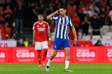 Stephen Eustaquio, Liga Portekiz maçı sırasında Estadio Da Luz 'da SL Benfica ve FC Porto takımları arasında görüldü (Maciej Rogowski)