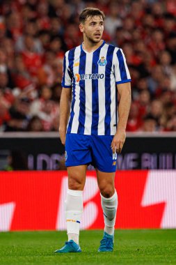 Nico Gonzalez, Liga Portekiz maçı sırasında Estadio Da Luz 'da SL Benfica ve FC Porto takımları arasında görüldü (Maciej Rogowski)