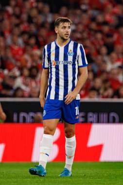 Nico Gonzalez, Liga Portekiz maçı sırasında Estadio Da Luz 'da SL Benfica ve FC Porto takımları arasında görüldü (Maciej Rogowski)