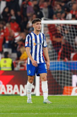 Martim Fernandes, Liga Portekiz maçı sırasında Estadio Da Luz 'da SL Benfica ve FC Porto takımları arasında görüldü (Maciej Rogowski)