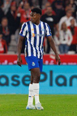 Samu Omorodion, Liga Portekiz maçı sırasında Estadio Da Luz 'da SL Benfica ve FC Porto takımları arasında görüldü (Maciej Rogowski)