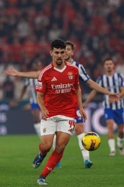 Tomas Araujo seen  during Liga Portugal game between teams of SL Benfica and FC Porto at Estadio Da Luz (Maciej Rogowski) clipart