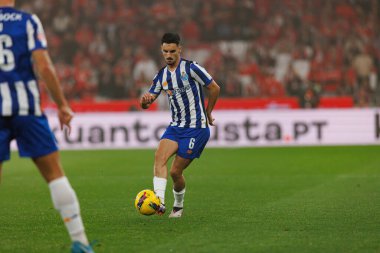 Stephen Eustaquio, Liga Portekiz maçı sırasında Estadio Da Luz 'da SL Benfica ve FC Porto takımları arasında görüldü (Maciej Rogowski)