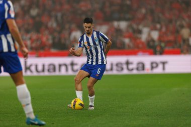 Stephen Eustaquio seen  during Liga Portugal game between teams of SL Benfica and FC Porto at Estadio Da Luz (Maciej Rogowski)