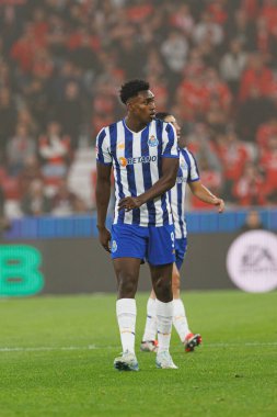 Samu Omorodion, Liga Portekiz maçı sırasında Estadio Da Luz 'da SL Benfica ve FC Porto takımları arasında görüldü (Maciej Rogowski)