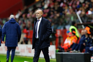 Michal Probierz, Polonya ve İskoçya milli takımları arasında PGE Narodowy 'de oynanan UEFA Uluslar Ligi maçında görüldü (Maciej Rogowski)