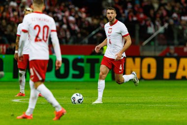 Sebastian Walukiewicz, UEFA Uluslar Ligi maçında Polonya ve İskoçya milli takımları arasında PGE Narodowy 'da görüldü (Maciej Rogowski)