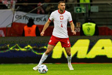 Sebastian Walukiewicz, UEFA Uluslar Ligi maçında Polonya ve İskoçya milli takımları arasında PGE Narodowy 'da görüldü (Maciej Rogowski)