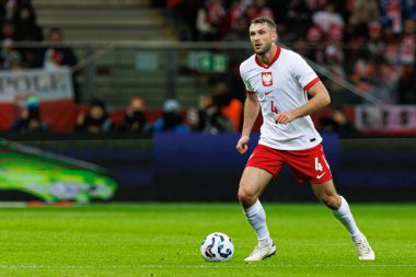 Sebastian Walukiewicz, UEFA Uluslar Ligi maçında Polonya ve İskoçya milli takımları arasında PGE Narodowy 'da görüldü (Maciej Rogowski)