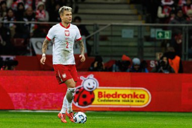 Kamil Piatkowski, UEFA Uluslar Ligi maçında Polonya ve İskoçya milli takımları arasında PGE Narodowy 'da görüldü (Maciej Rogowski)