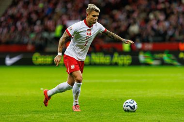 Kamil Piatkowski, UEFA Uluslar Ligi maçında Polonya ve İskoçya milli takımları arasında PGE Narodowy 'da görüldü (Maciej Rogowski)