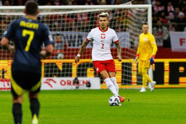 Kamil Piatkowski, UEFA Uluslar Ligi maçında Polonya ve İskoçya milli takımları arasında PGE Narodowy 'da görüldü (Maciej Rogowski)
