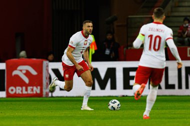 Sebastian Walukiewicz, UEFA Uluslar Ligi maçında Polonya ve İskoçya milli takımları arasında PGE Narodowy 'da görüldü (Maciej Rogowski)