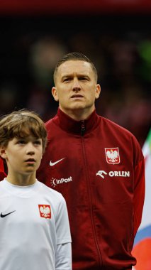 Piotr Zielinski, Polonya ve İskoçya milli takımları arasında PGE Narodowy 'de oynanan UEFA Uluslar Ligi maçında görüldü (Maciej Rogowski)