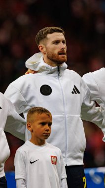 Anthony Ralston, UEFA Uluslar Ligi maçında Polonya ve İskoçya milli takımları arasında PGE Narodowy 'da görüldü (Maciej Rogowski)