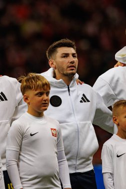 Billy Gilmour, Polonya ve İskoçya milli takımları arasında PGE Narodowy 'de oynanan UEFA Uluslar Ligi maçında görüldü (Maciej Rogowski)